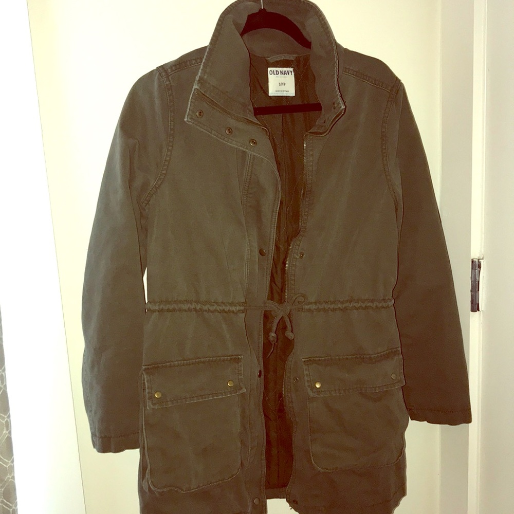 Old Navy green cargo winter jacket